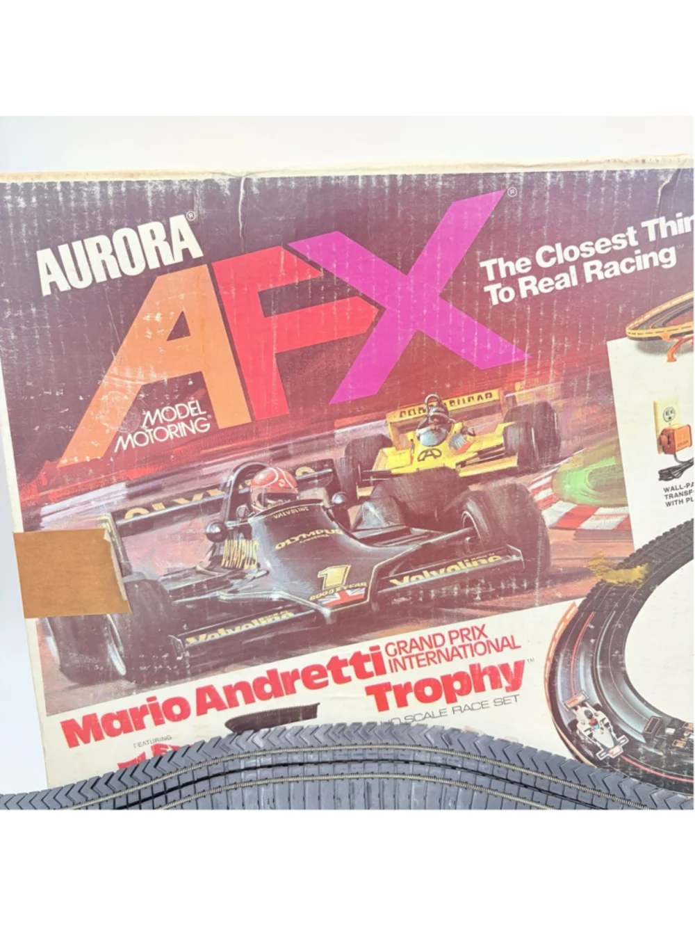 Aurora AFX Mario Andretti Grand Prix Trophy HO Slot Car Set 2883 Tested